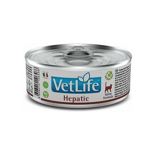 фото Влажный корм Farmina Vet Life Hepatic для кошек всех пород, при хронической печеночной недостаточности, Фармина Вет Лайф лечебный рацион со вкусом курицы индейки, 12шт по 85г