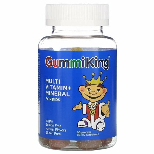 фото GummiKing Multi Vitamin + Mineral for Kids 60 жев. конфет (GummiKing)