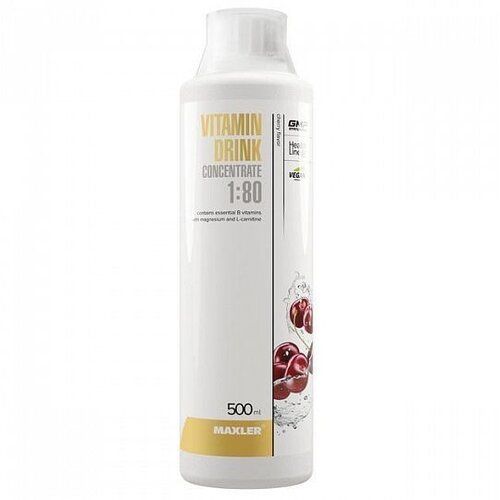 фото Maxler Vitamin Drink Concentrate фл., 500 мл, 500 г, вишня