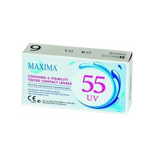 фото Контактные линзы Maxima 55 UV, 6 шт., R 8,6, D -2,25