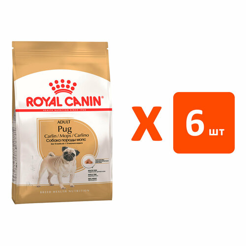 фото ROYAL CANIN PUG ADULT для взрослых собак мопс (1,5 кг х 6 шт)