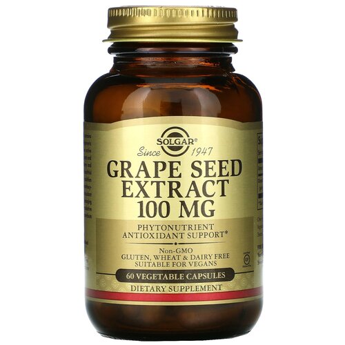 фото Solgar Grape Seed Extract капс., 100 мг, 270 г, 60 шт.