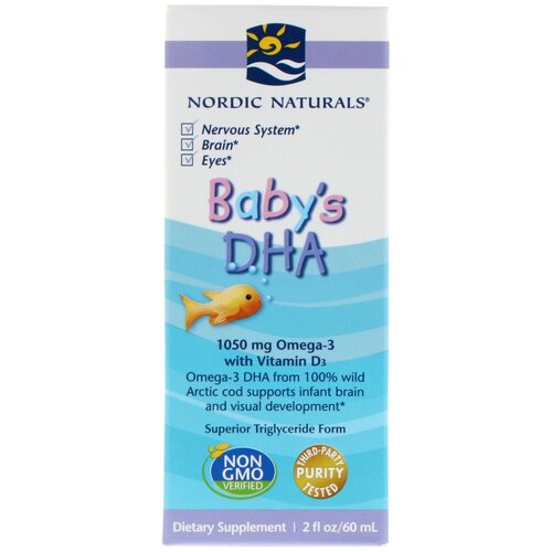 фото Капли Nordic Naturals Baby's DHA, 230 г, 60 мл