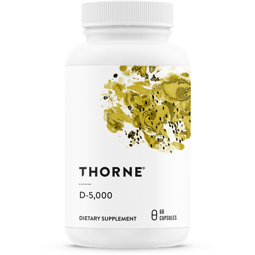 фото Витамин Д3 5000 МЕ, Vitamin D-5000 IU, Thorne Research, 60 капсул