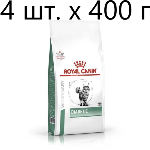 фото Сухой корм для кошек Royal Canin Diabetic DS46, при сахарном диабете, 4 шт. х 400 г