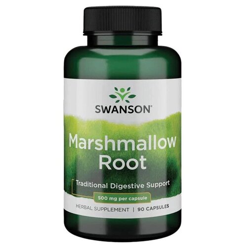 фото Swanson Marshmallow Root (Корень алтея) 500 мг 90 капсул