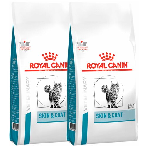 фото ROYAL CANIN SKIN & COAT для кастрированных котов и стерилизованных кошек с чувствительной кожей и шерстью (3,5 + 3,5 кг)