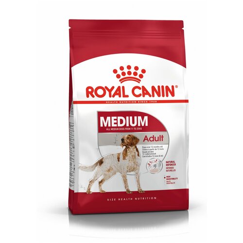 фото Корм сухой ROYAL CANIN MEDIUM ADULT корм для собак с 12 месяцев до 7 лет 3 кг х 3 шт