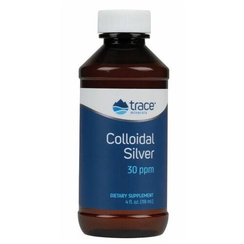 фото Trace Minerals Colloidal Silver 30 PPM (Коллоидное серебро 30 частей на миллион) 118 мл