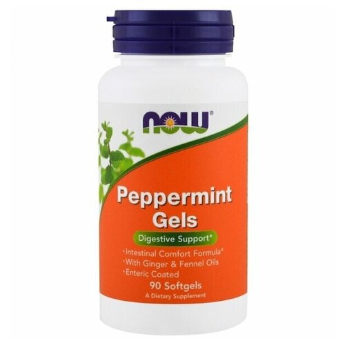 фото NOW Peppermint Gels 90 капсул