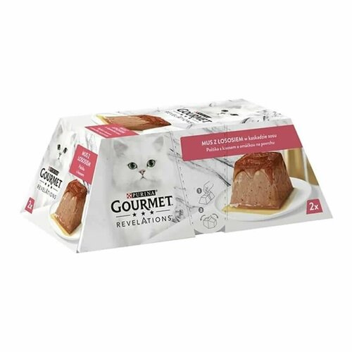 фото ProPlan Gourmet Revelations Консервированный корм с лососем для кошек 2х57гр