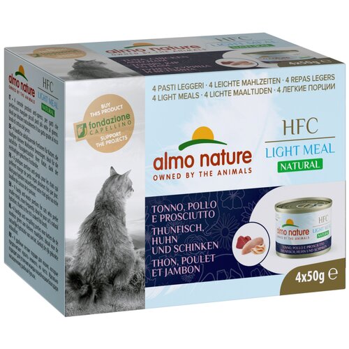 фото Влажный корм для кошек Almo Nature с курицей, с ветчиной 4 шт. х 50 г