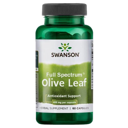 фото Swanson Olive Leaf 400 mg Full Spectrum (Листья Оливы 400 мг) 60 капсул (Swanson)