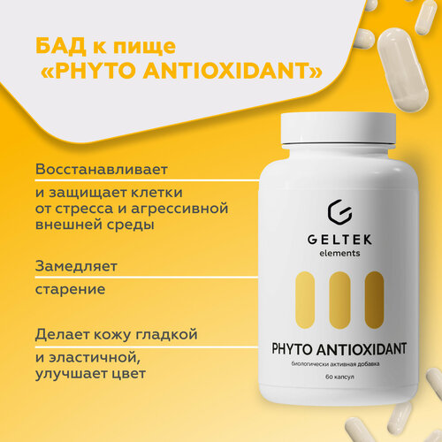 фото Гельтек БАД для поддержания иммунитета PHYTO ANTIOXIDANT, амла и витамин C, 60 капсул по 0,56 г