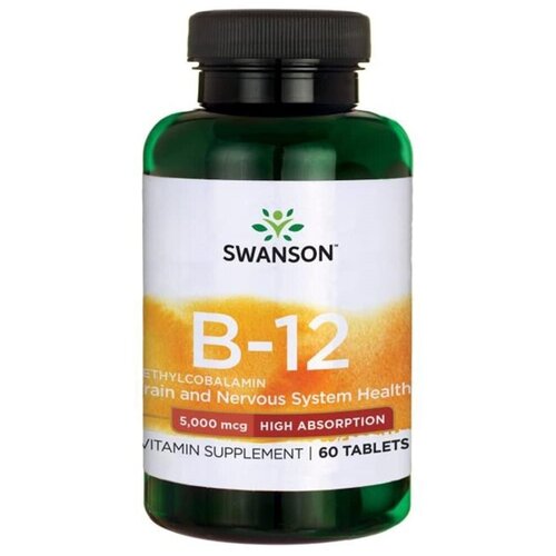 фото Swanson Vitamin B12 5000 мкг 60 таб (Swanson)