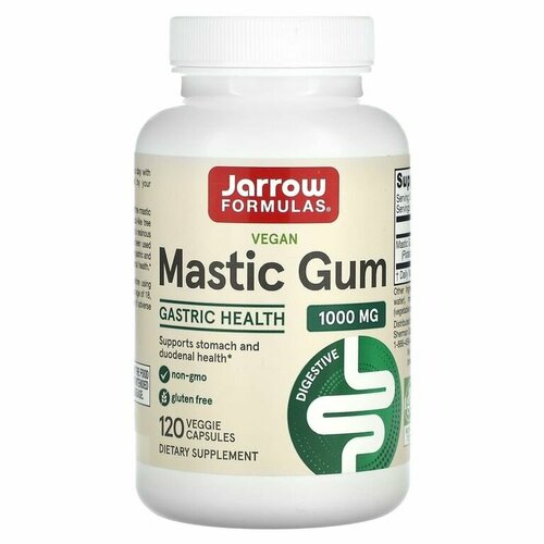 фото Jarrow Formulas Mastic Gum, Поддержка пищеварительной системы 120 капсул