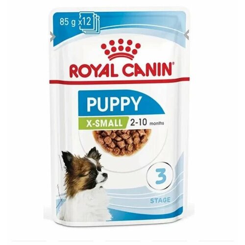 фото Royal Canin X-small для щенков мелких пород, соус - 85 г*12 шт