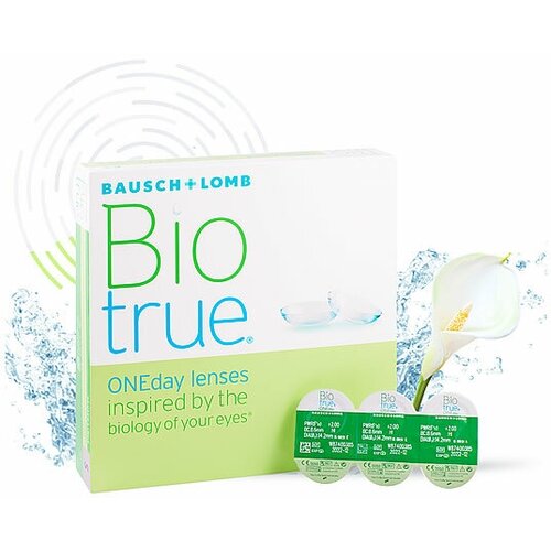 фото Контактные линзы Bausch & Lomb Biotrue ONEday, 90 шт., R 8,6, D -5,75, 1 уп.