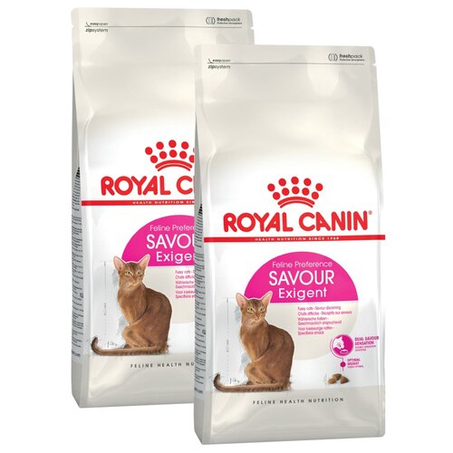 фото Сухой корм для кошек Royal Canin Savour Exigent, для привередливых 2 уп. х 2 шт. х 4000 г (кусочки в соусе)