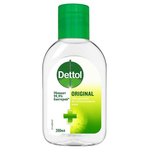 фото Dettol Гель для рук антибактериальный Original, 200 мл, тип крышки: флип-топ