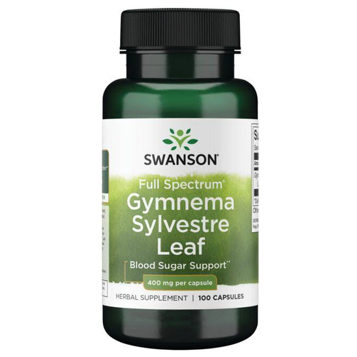 фото Swanson Gymnema Sylvestre Leaf 400 mg Full Spectrum (лист гимнемы обыкновенной 400 мг) 100 капсул (Swanson)