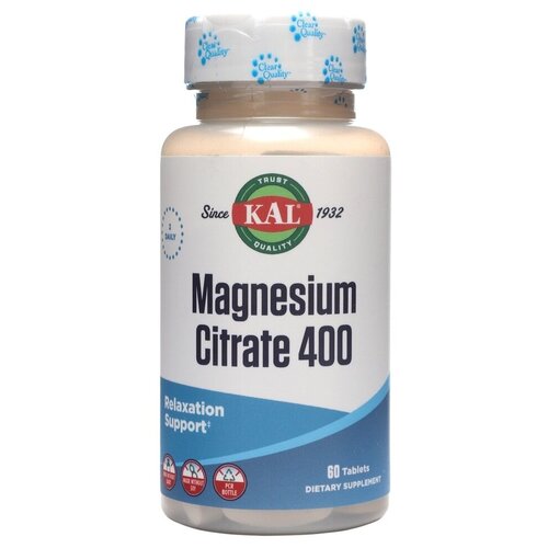 фото Magnesium Citrate 400 мг (Цитрат магния) 60 таблеток (KAL)