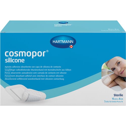 фото Hartmann Cosmopor Silicone Повязка стерильная 15 х 8 см 5 шт