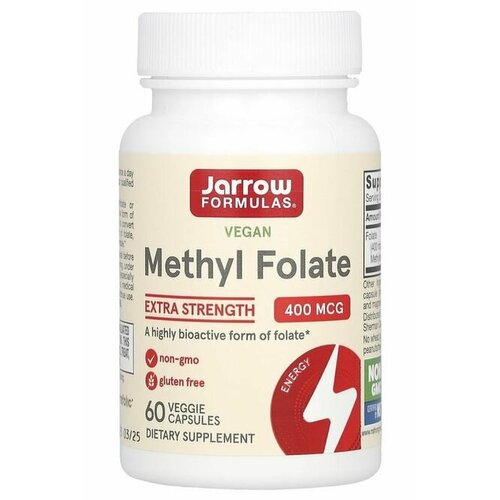 фото Jarrow Formulas Methyl Folate (Метилфолат) 400 мкг 60 капсул (Jarrow Formulas)