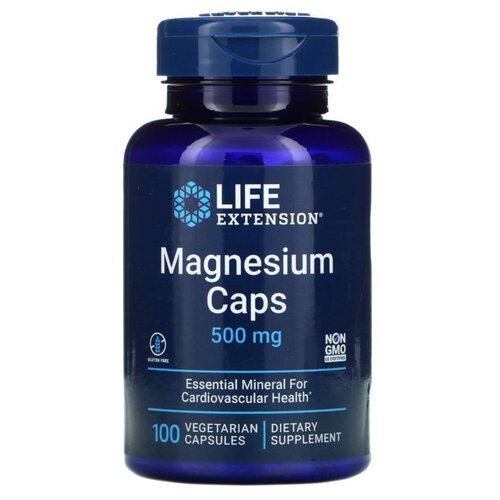 фото Капсулы Life Extension Magnesium Caps, 150 г, 250 мл, 500 мг, 100 шт.