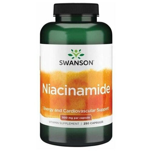 фото Отдельные витамины Swanson Niacinamide 500 mg (250 капсул)