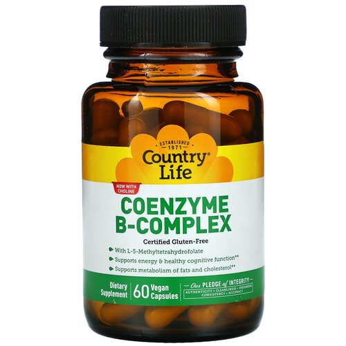 фото Капсулы Country Life Сoenzyme B-complex, 140 г, 200 мл, 60 шт.