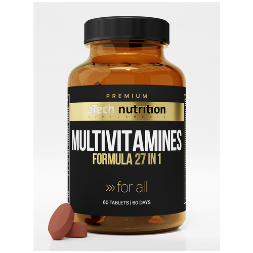 фото Таблетки aTech Nutrition Premium Multivitamines Formula 27 in 1, 1.4 г, 60 шт.