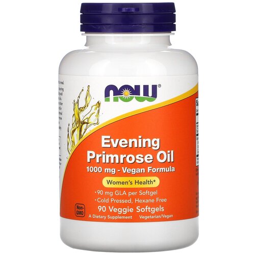 фото Капсулы NOW Evening Primrose Oil 1000 мг, 180 г, 1000 мг, 90 шт.