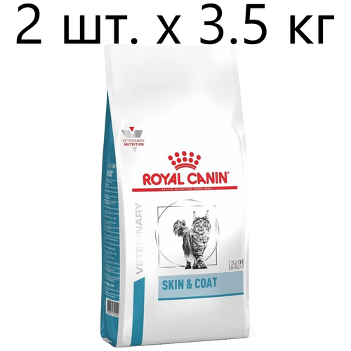 фото Сухой корм для стерилизованных кошек Royal Canin Skin & Coat, при проблемах кожи и шерсти, 2 шт. х 3.5 кг