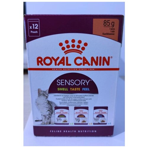 фото Влажный корм Royal Canin Sensory Smell Taste Feel мультипак 12шт*85гр (3 вкуса)