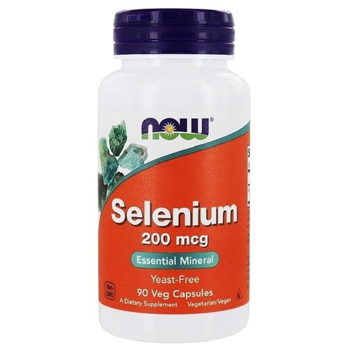 фото Капсулы NOW Selenium 200 mcg, 70 г, 100 мл, 90 шт.