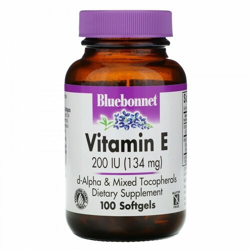 фото Bluebonnet Nutrition Vitamin E (Витамин E) 200 МЕ 100 капсул