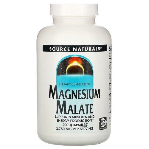 фото Source Naturals Magnesium Malate 200 капс (Source Naturals)