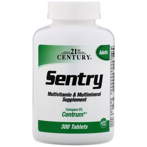 фото Таблетки 21st Century Sentry Multivitamin & Multimineral Supplement, 100 г, 300 шт.