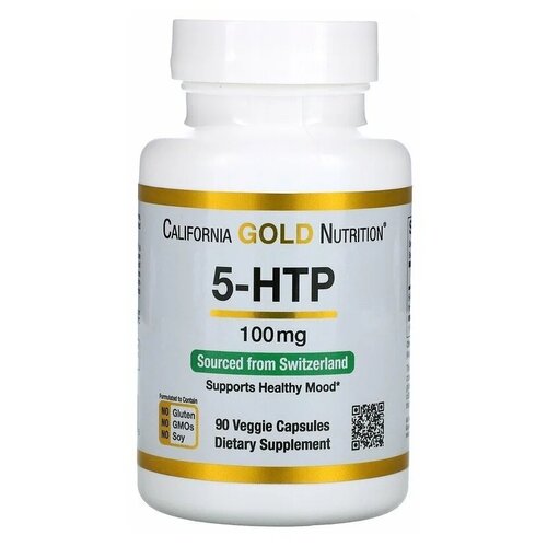 фото Капсулы California Gold Nutrition 5-HTP 100 мг, 73 г, 100 мг, 90 шт.