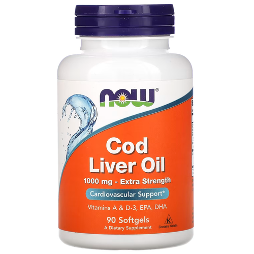 фото Cod Liver Oil капс., 1000 мг, 150 мл, 190 г, 90 шт.