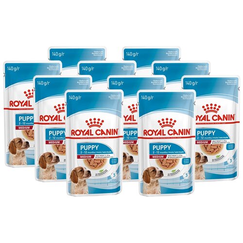 фото корм для щенков Royal Canin при чувствительном пищеварении 1 уп. х 10 шт. х 140 г