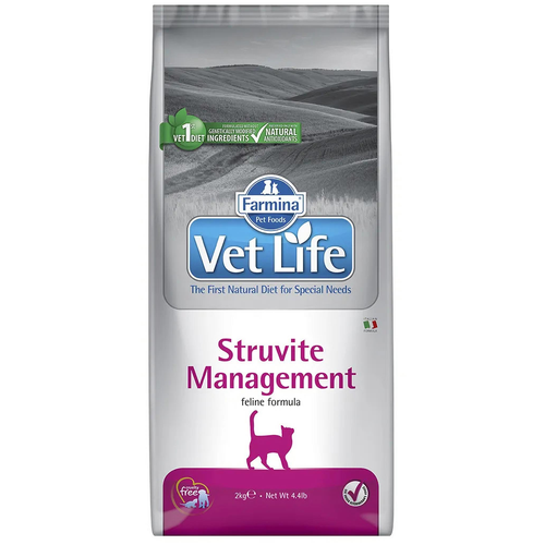 фото Сухой корм для кошек Farmina Vet Life Struvite Management, для лечения МКБ 2000 г