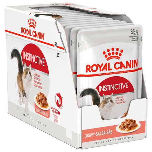 фото Влажный корм для кошек Royal Canin Instinctive, профилактика избыточного веса, профилактика МКБ 12 шт. х 85 г (кусочки в желе)