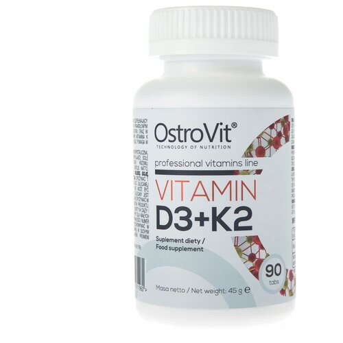 фото OstroVit Vitamin D3 + K2 таб., 2000 IU + 100 мкг, 100 г, 90 шт.