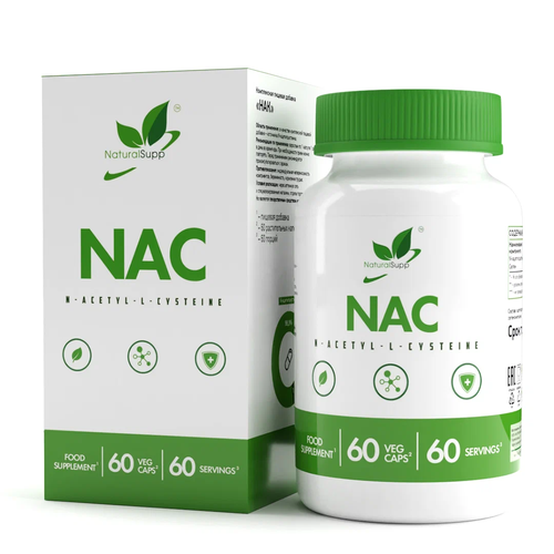 фото NaturalSupp NAC, 100 г, 60 шт.