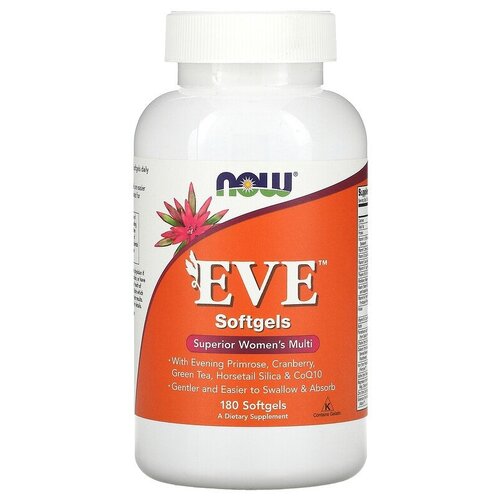 фото NOW Eve Superior Women's Multi Vitamin, 180 гел. капсул