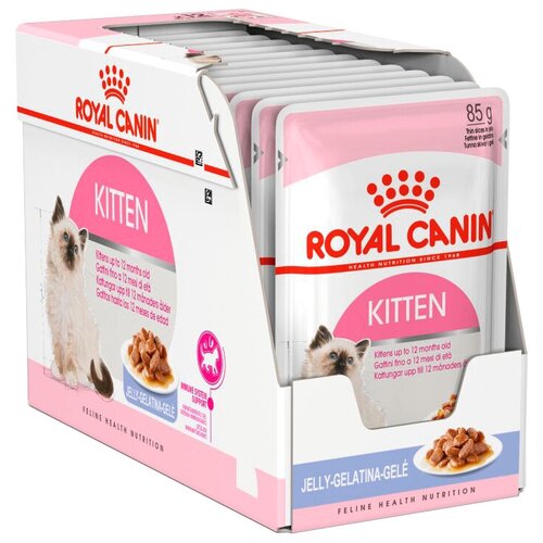 фото Влажный корм для котят Royal Canin Kitten Instinctive 12 шт. х 85 г (кусочки в желе)