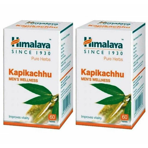 фото Таблетки Капикачху Хималая (Kapikachhu Himalaya), для репродуктивного здоровья мужчин, афродизиак, повышает тестостерон, 2х60 таб.