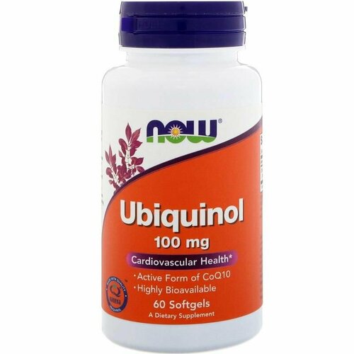 фото NOW Ubiquinol 100mg 60 капсул